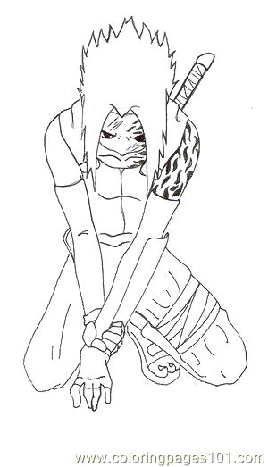 300x523 Naruto Vs Sasuke Coloring Pages