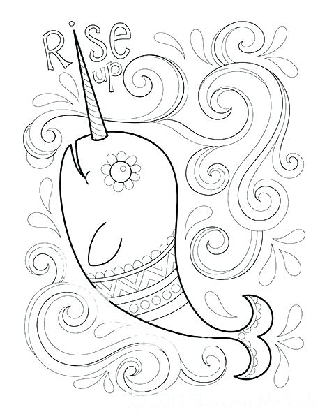 469x600 Narwhal Coloring Pages