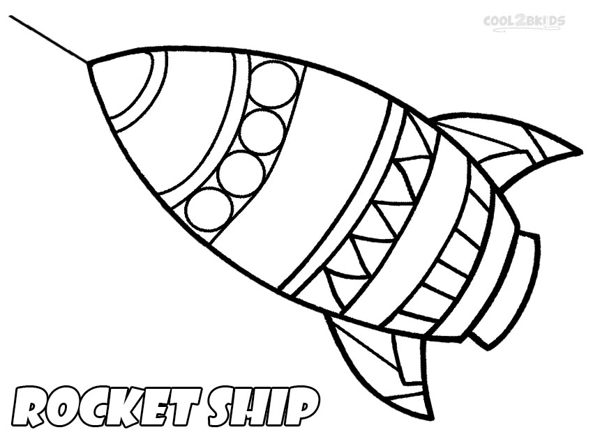 850x640 Printable Rocket Ship Coloring Pages For Kids