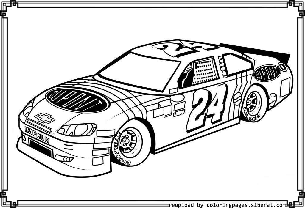 1024x700 Nascar Coloring Pages