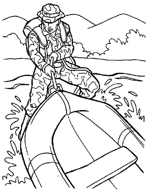 600x765 Military Rubber Boat Coloring Pages Color Luna