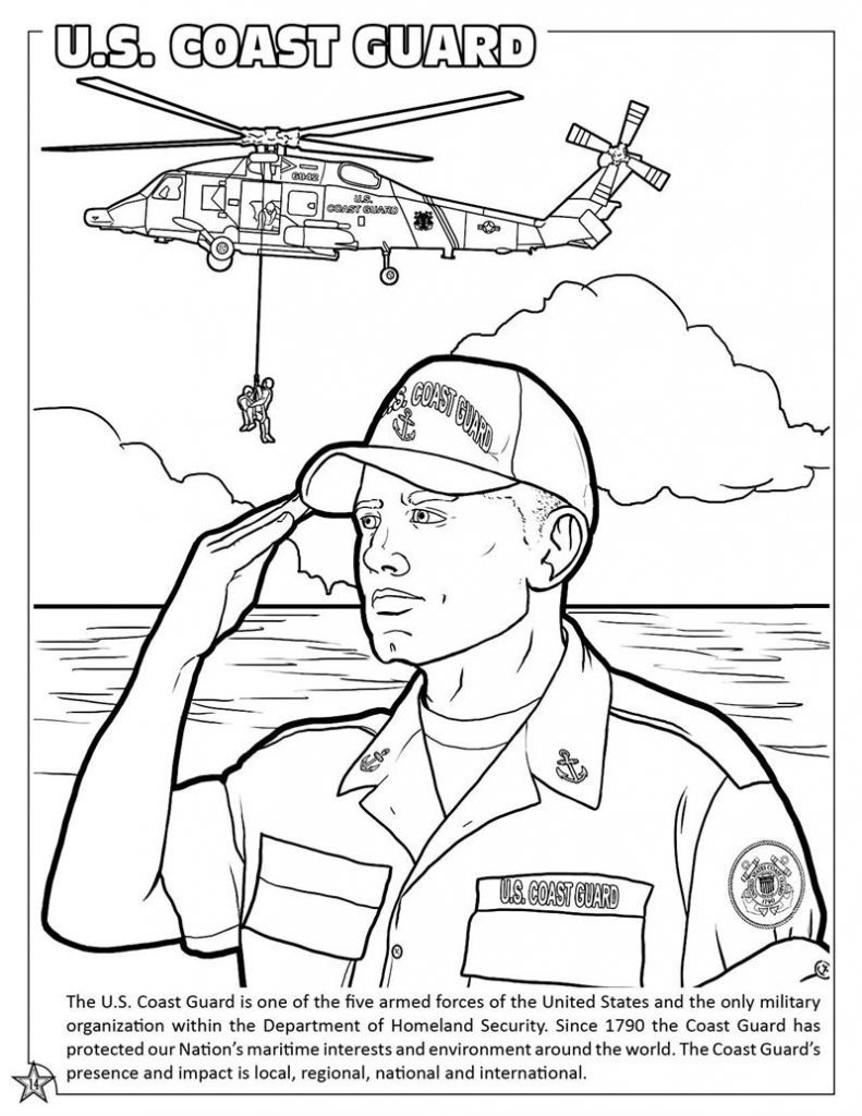791x1024 Coast Guard Coloring Pages