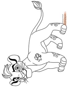 236x301 Disney Lion Guard Beshtie Coloring Page Disney