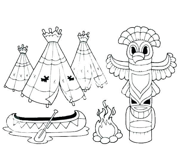 600x499 Native American Coloring Pages Free Native Coloring Pages Free