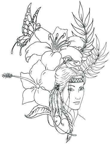 375x480 Free Native American Coloring Pages Free Native Coloring Pages