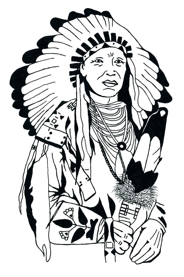 618x932 Native American Coloring Pages