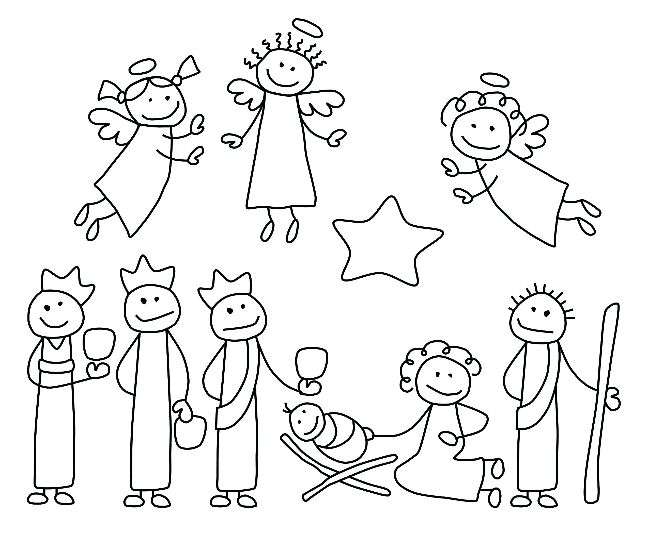 2550x2100 Coloring Pages Nativity Animals Inspiration Coloring Nativity
