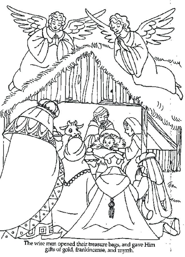 648x900 Coloring Pages Of Nativity Characters Color Kids