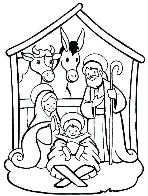 514x682 Nativity Coloring Pages Printable Nativity Scene Coloring Pages