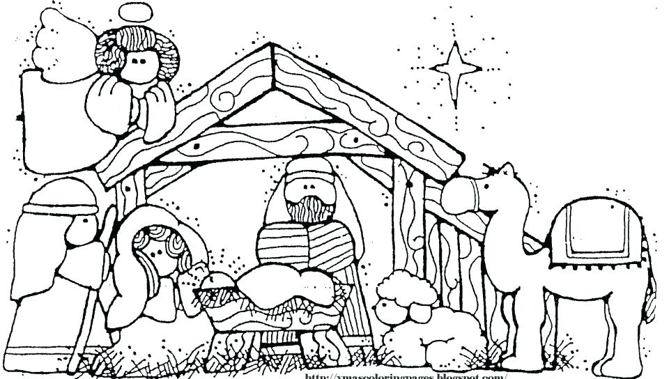 960x544 Manger Coloring Page Free Nativity Coloring Pages Baby In Manger