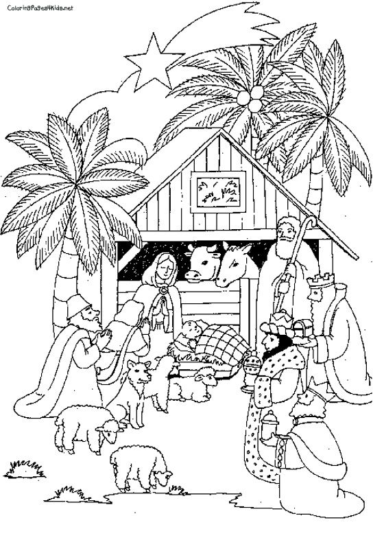 560x787 Detailed Christmas Coloring Pages
