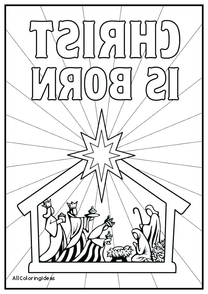 671x949 Nativity Color Page Manger Coloring Page In Manger Coloring Page