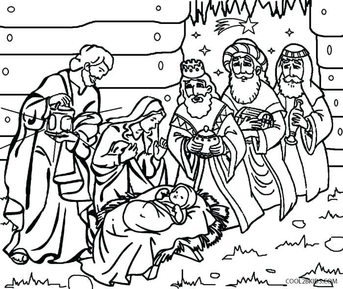 700x591 Nativity Coloring Pages Free Nativity Coloring Pages Free