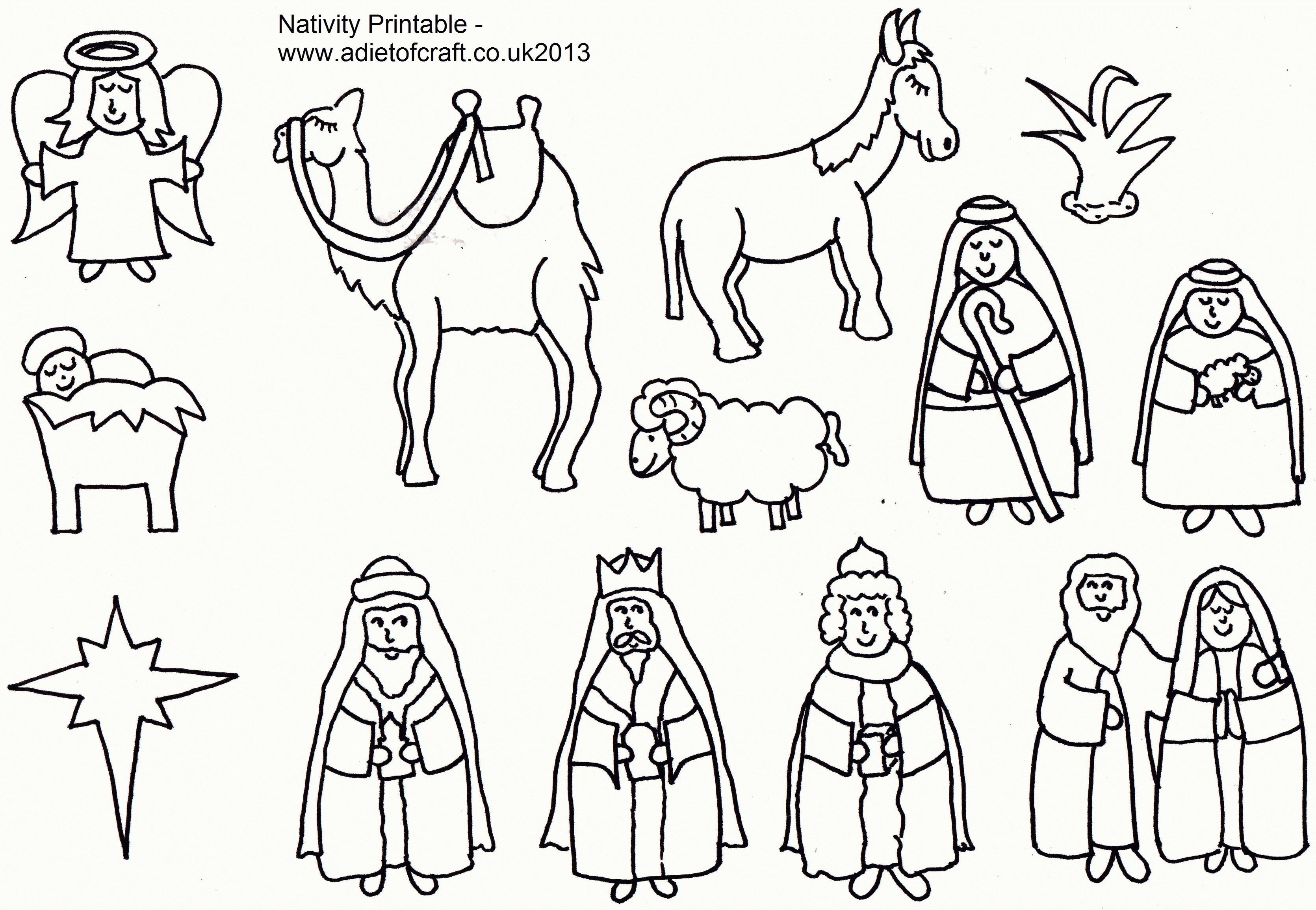 3341x2309 Free Printable Nativity Coloring Pages For Kids Best Ripping Scene