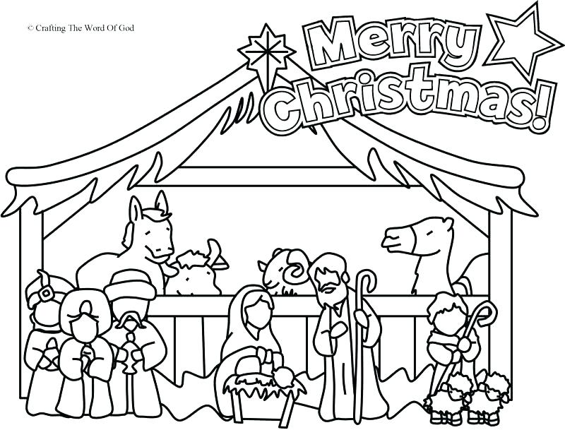800x609 Nativity Coloring Pages For School Archives Best Coloring X