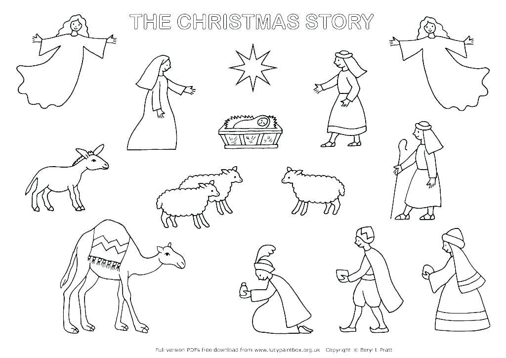 1024x724 Nativity Coloring Pages Printable