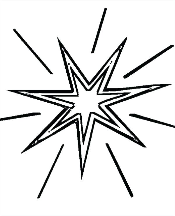 600x741 Christmas Star Coloring Pages