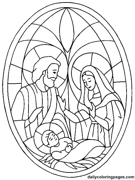 566x754 Nativity Coloring Pages Printable