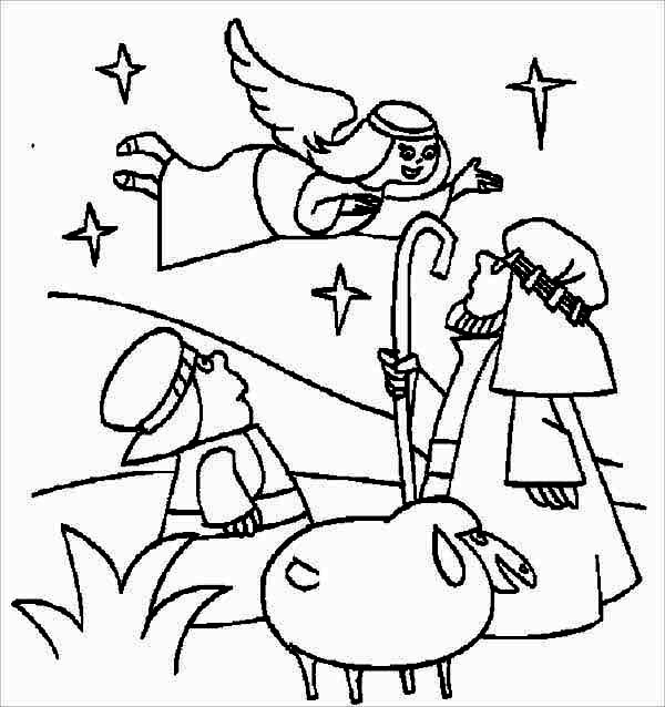 600x638 Bible Christmas Story Joy For Everyone Coloring Pages Best Place