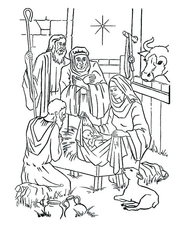 Nativity Story Coloring Pages at GetDrawings | Free download