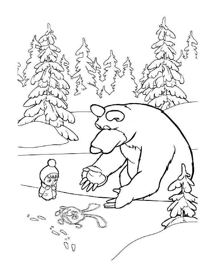 700x900 And Bear Coloring Pages