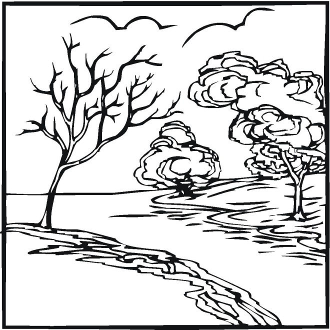 660x660 Best Photos Of River Coloring Pages