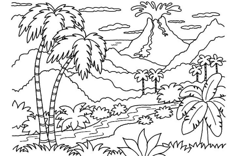960x640 Get This Free Nature Coloring Pages For Kids !