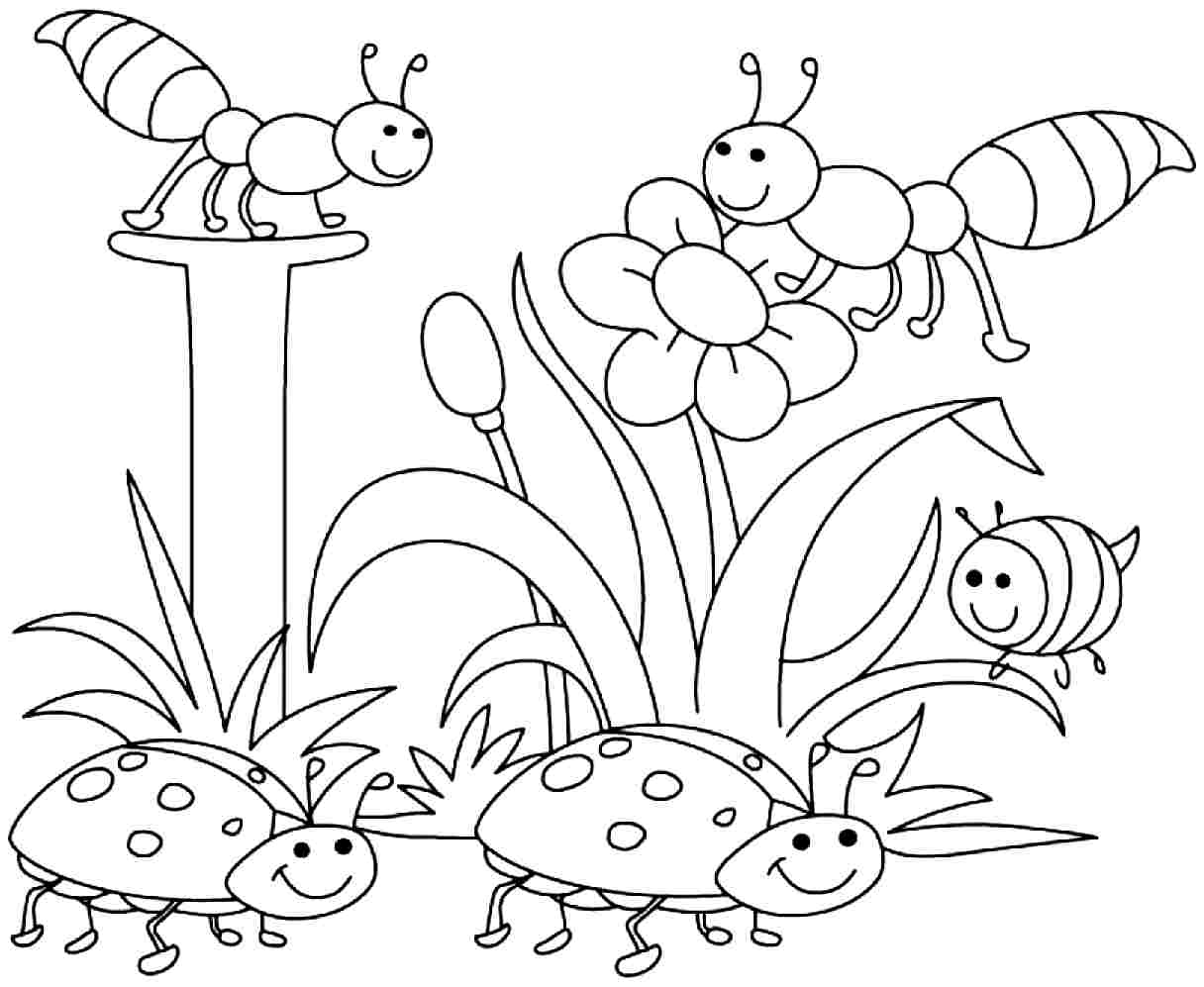 1216x997 Spring Coloring Pages Natural Prin Popular Spring Coloring Pages
