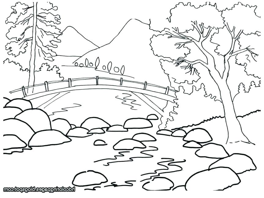 863x647 Nature Coloring Pages For Adults With Awesome Ideas Coloring Pages