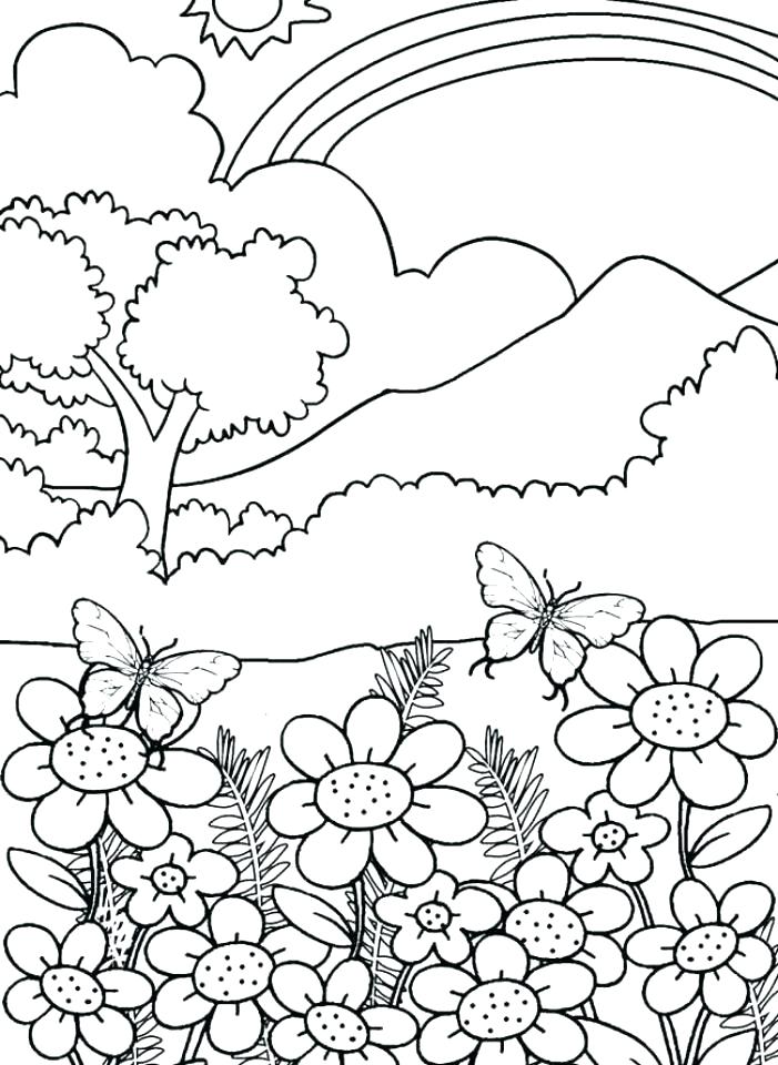 701x960 Nature Coloring Pages Free Printable Nature Coloring Pages Free
