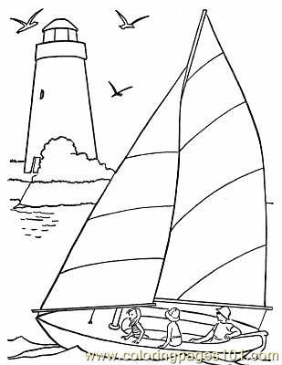 309x400 Free Printable Coloring Image Sail Boat Coloring Pages