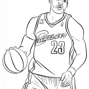 300x300 Nba Coloring Pages Of Lebron James Copy Amazing Lebron James