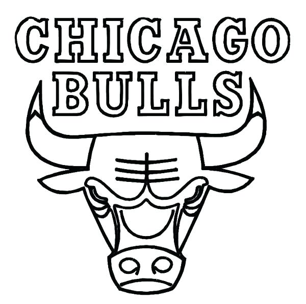 600x595 Nba Logo Coloring Pages Coloring Pages Bulls Printable Of Coloring
