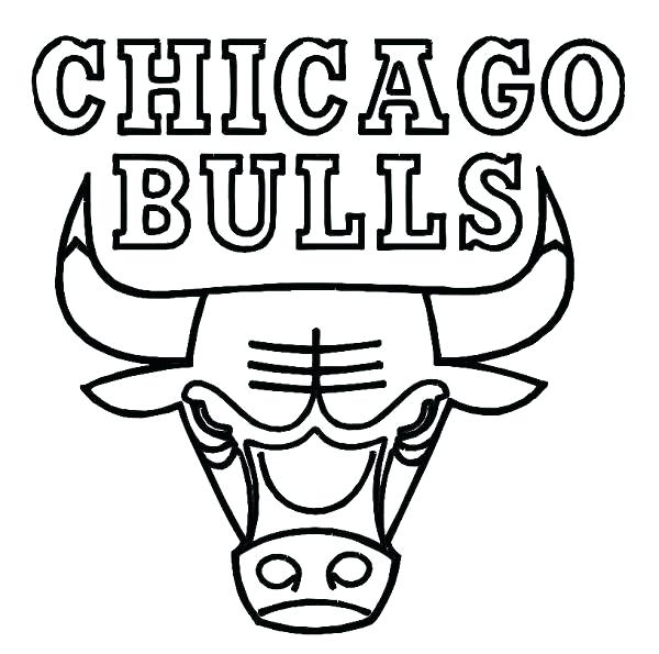 600x595 Nba Printable Coloring Pages Of Bulls Free