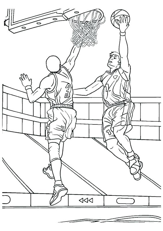 566x800 Basketball Coloring Pages Printable Basketball Shoe Coloring Page