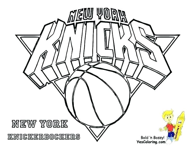 735x568 Nba Logo Coloring Pages Basketball Team Coloring Pages Team Logos