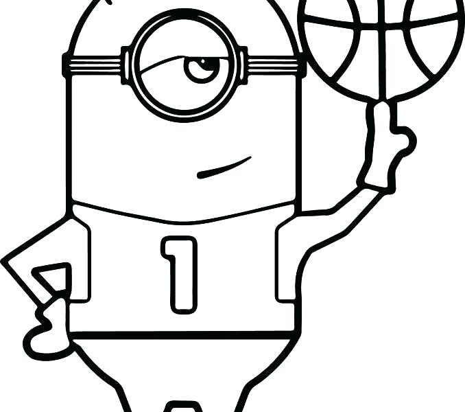 678x600 Basketball Coloring Pages Printable Basketball Color Page