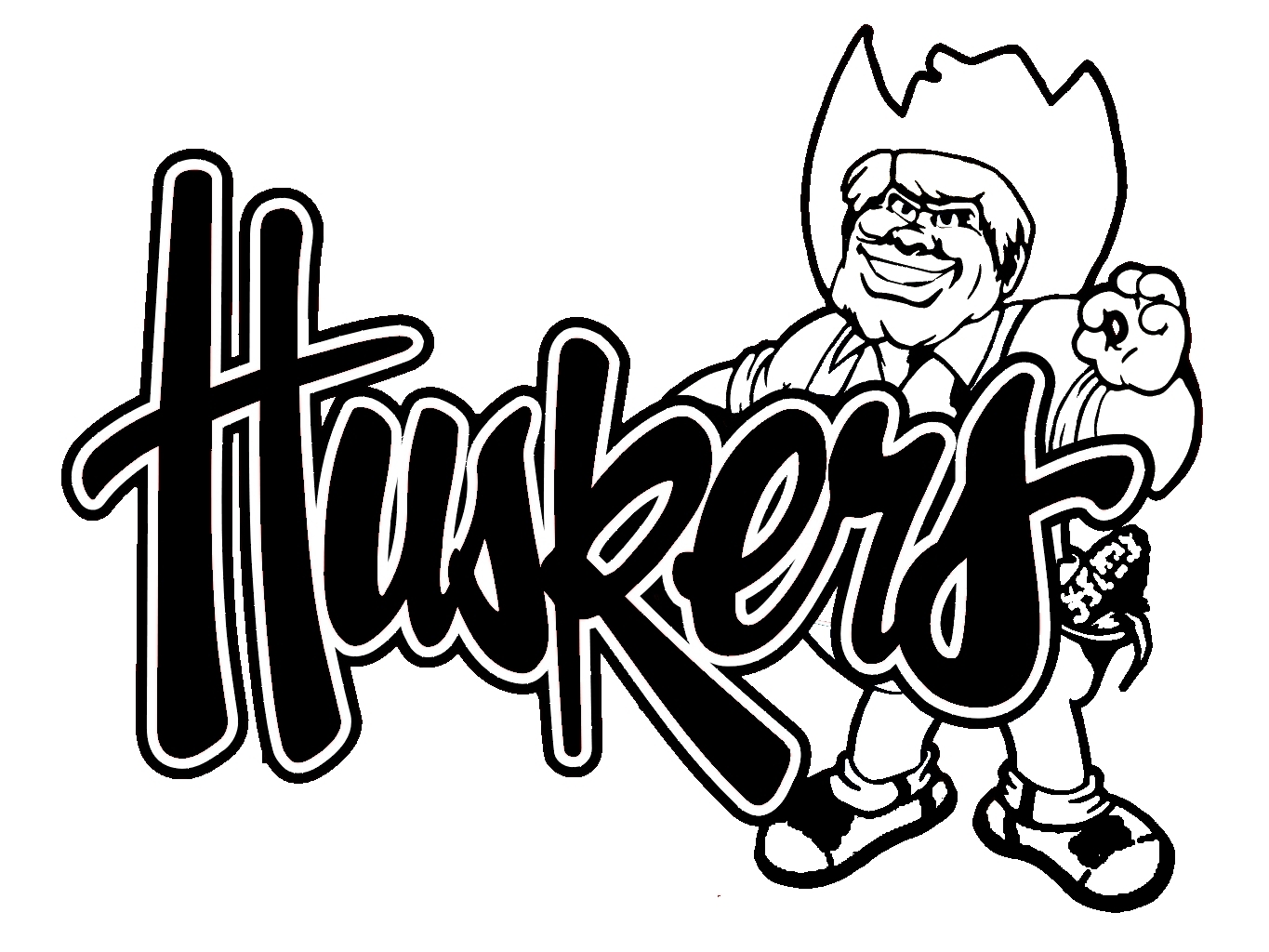 1365x1024 Nebraska Football Coloring Pages
