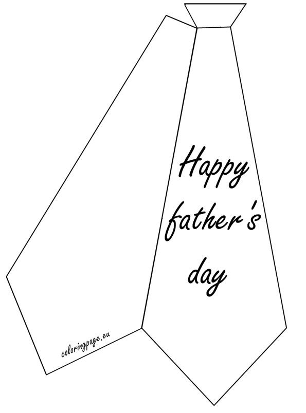 595x804 Happy Father's Day Card Printable