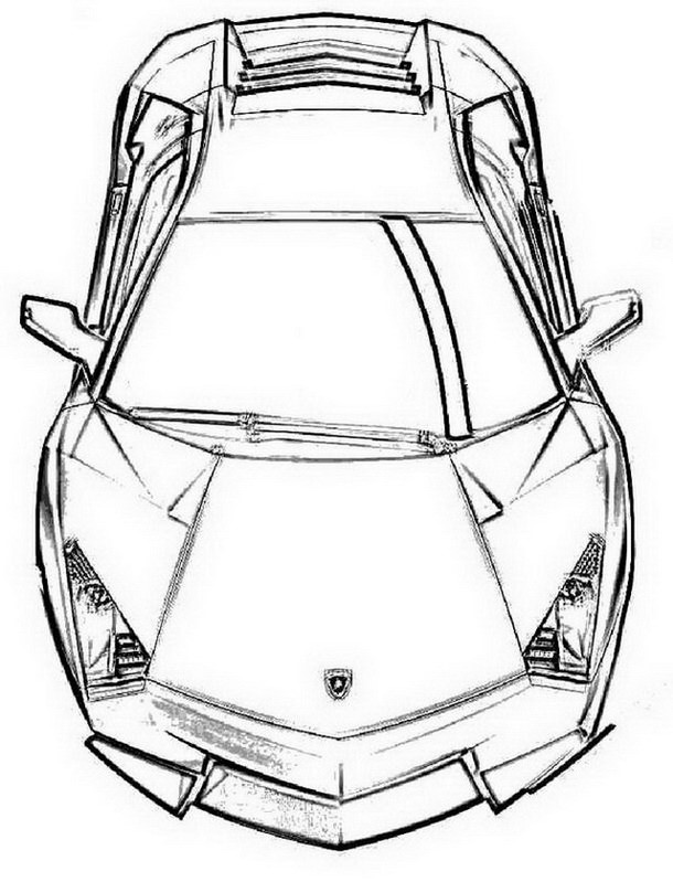 610x799 Printable Lamborghini Coloring Pages Coloring Me