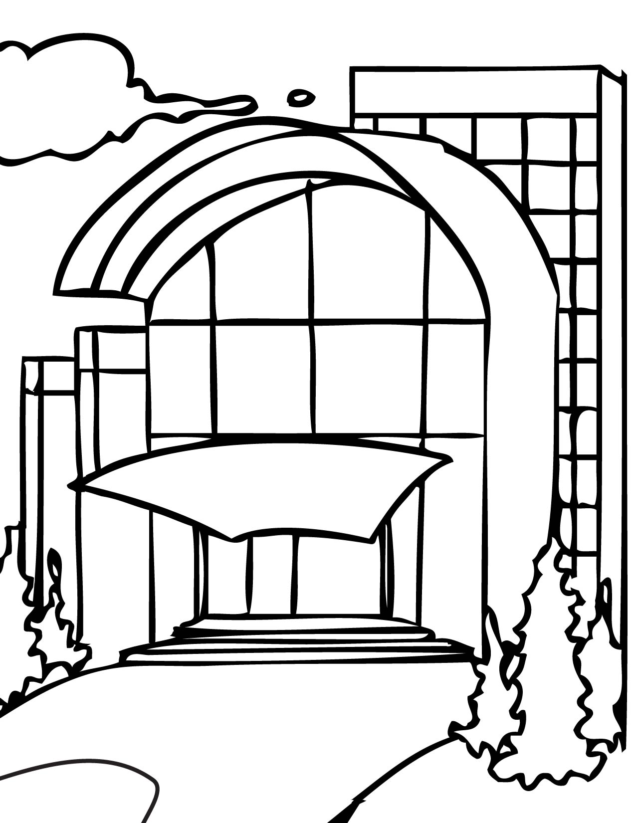 1275x1650 Neighborhood Coloring Print This Page My Pages