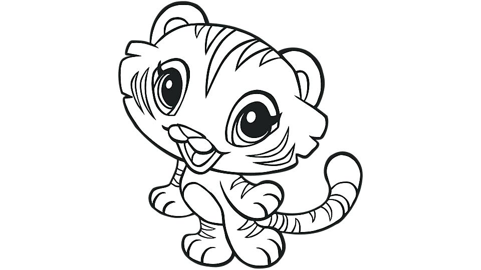 960x540 Tiger Coloring Sheets Baby Lion Coloring Pages Baby Tiger Coloring