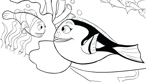 585x329 Finding Nemo Coloring Pages Free Coloring Finding Coloring Sheets