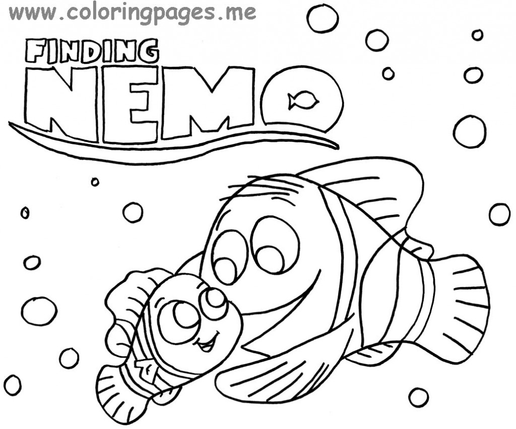 1024x853 Great Finding Nemo Coloring Pages At Finding Nemo Coloring Pages