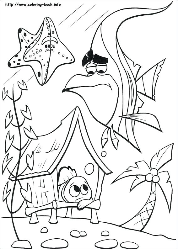 567x794 Nemo Coloring Pages Finding Coloring Picture Finding Nemo Coloring