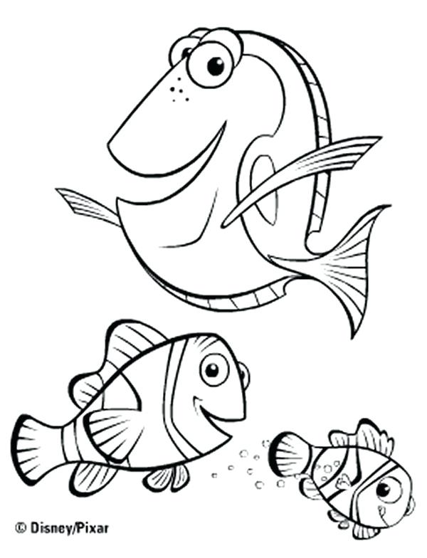 600x784 Nemo Printable Coloring Pages Coloring Pages Finding Nemo