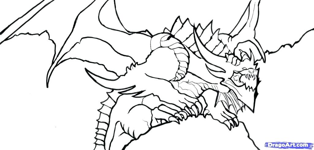 1024x489 Coloring Dragon Art Coloring Pages Page Colouring Pictures