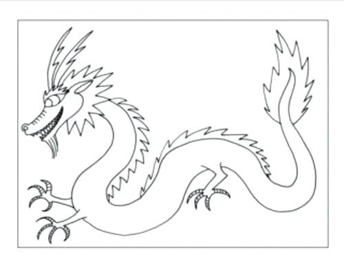 500x386 Dragon Art Coloring Pages Best Dragon Printable Coloring Pages