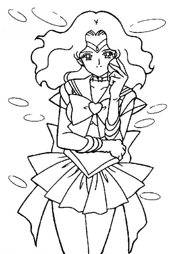 576x850 Neptune Coloring Page