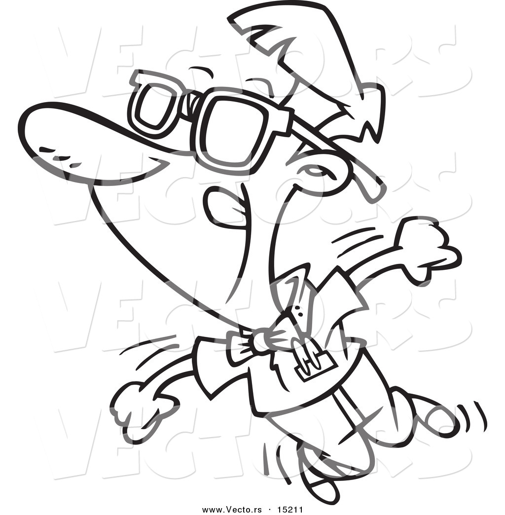 1024x1044 Vector Of A Cartoon Nerdy Man Dancing